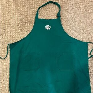 Starbucks Teal Apron with Iconic Emblem